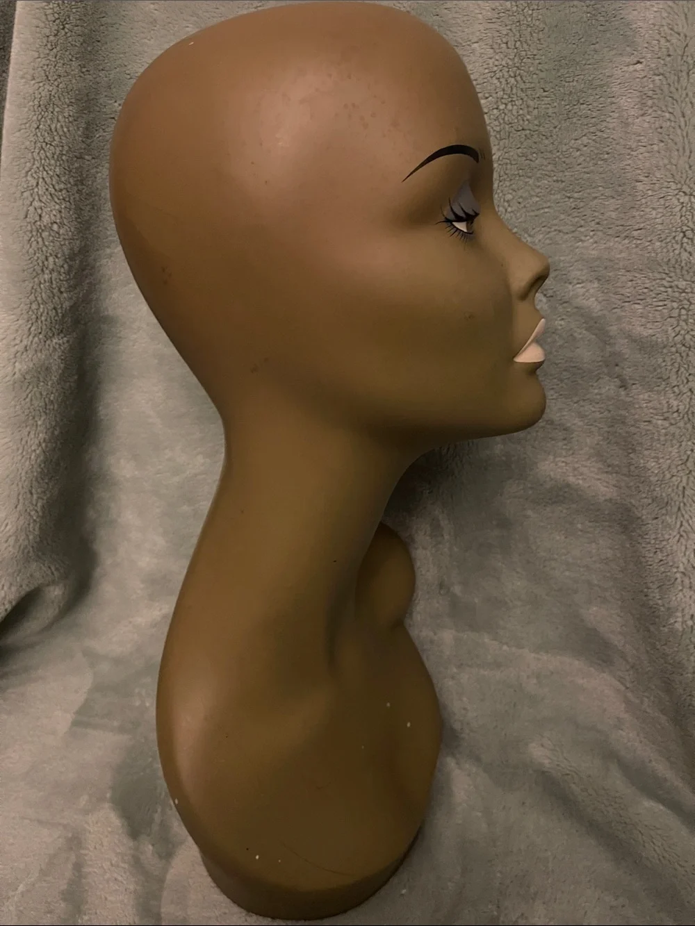 Neutral Olive Display Mannequin Head for Hair Styling